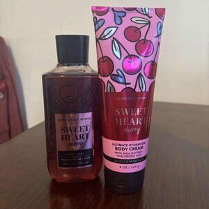 Bath & Body works Sweet Heart Cherry set
